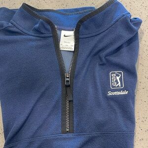 Nike size XXL dri fit quarter zip pullover (navy) with TPC Scottsdale logo